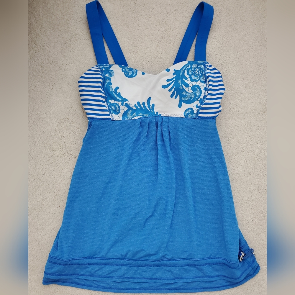 Lululemon Back On Track Tank in Beaming Blue sz8